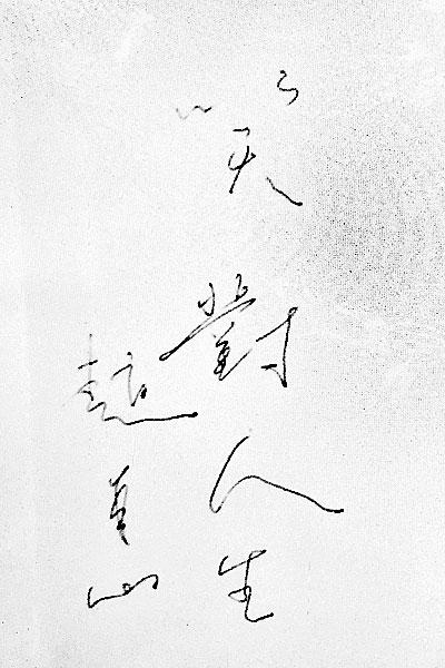趙本山首日參會(huì) 給身旁委員題字:笑對(duì)人生