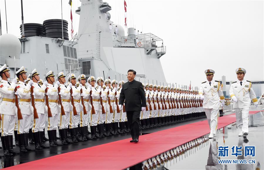 (人民海軍70年)(2)習(xí)近平出席慶祝人民海軍成立70周年海上閱兵活動(dòng)